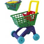 MAD Vozík barevný dětský nákupní košík 31x59x40cm