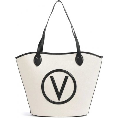 Valentino Bags shopper plátěná kabelka s pouzdrem krémová černá – Hledejceny.cz