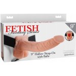 Fetish Fantasy 9" Vibrating Hollow Strap On with Balls – Zboží Dáma