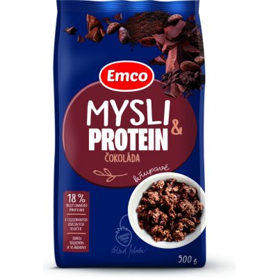 Emco Super mysli protein s čokoládou 500 g – Zboží Dáma
