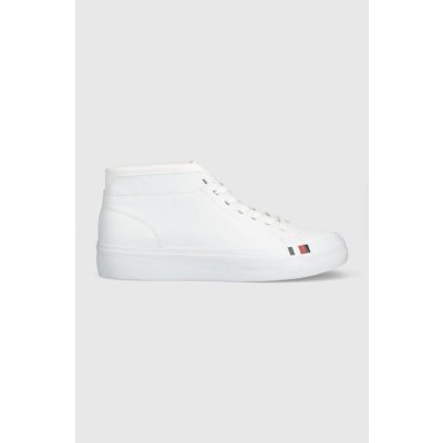 Tommy Hilfiger Elevated Vulc Leather Mid bílé FM0FM04419 – Zbozi.Blesk.cz