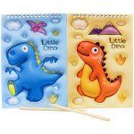 Vyškrabovací obrázky Dinosaurus sešit 8 listů s nástrojem 2 druhy – Sleviste.cz