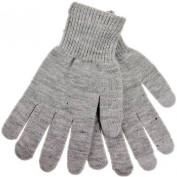 rukavice na dotykový displej šedé pánské