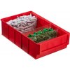 Úložný box Allit Plastový regálový box ShelfBox 183 x 300 x 81 mm červený