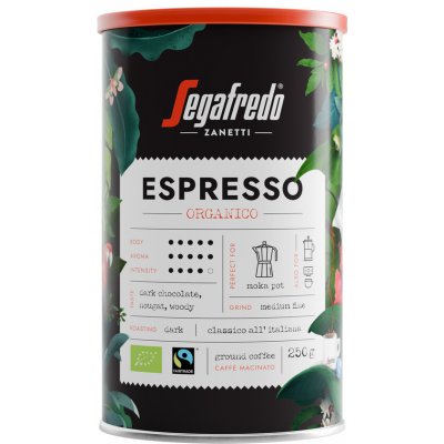 Segafredo Espresso Organico mletá káva 250 g – Hledejceny.cz