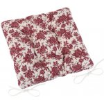 Bellatex Adéla prošívaný bordó květ 40 x 40 cm – Zboží Mobilmania