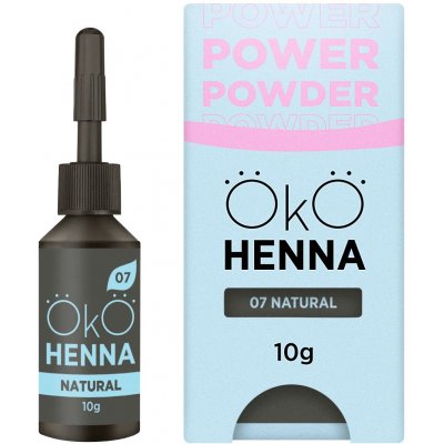 OKO Power Powder Henna – prášková henna na obočí Natural Brown 5 g – Zboží Dáma