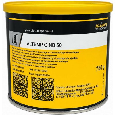 Klüber Altemp Q NB 50 750 g – Hledejceny.cz