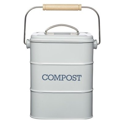 Plechový kompostér Living Nostalgia šedý – Zboží Dáma