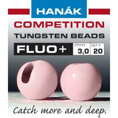 Hanák Competition Tungstenové Hlavičky Fluo Starorůžové 3,0 mm – Hledejceny.cz