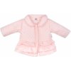 Kojenecký kabátek, bunda a vesta Baby Nellys Kojenecký flaušový kabátek pudrově růžový