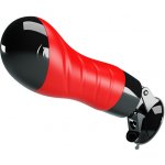 Pretty Love Crazy Bull Delia Vagina 12 / Voice - Vibrační masturbátor s přísavkou a hasovým ovládáním – Zboží Mobilmania