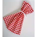 Plátěný pytlík na bylinky - kanafas červené srdíčko 35x30cm – Hledejceny.cz
