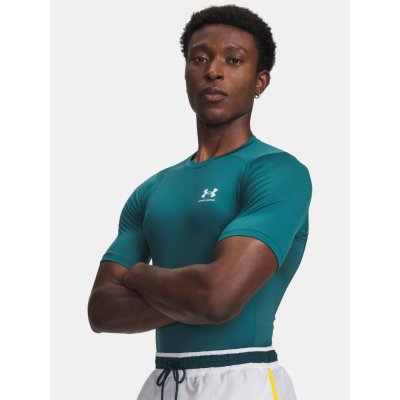 Under Armour pánské tričko UA HG Armour Comp SS zelená – Zboží Mobilmania