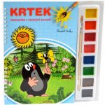 Krtek omalovánka s vodovými barvami a štětcem – Zboží Dáma