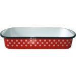 Metalac Smaltovaný pekáč červený s puntíky 30x18 cm – Hledejceny.cz