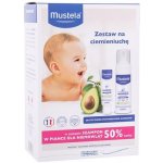 Mustela Bébé pěnový šampon pro děti od narození 150 ml + krém na šupiny ve vlasech 40 ml dárková sada – Zboží Mobilmania