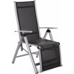 Home&Garden Zahradní židle Ibiza Relax Silver / Black – Sleviste.cz