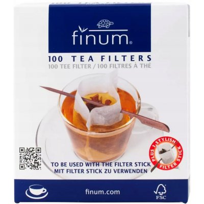 Finum Papírové filtry na čaj s držákem 10 x 7,5 cm 100 ks – Zboží Dáma