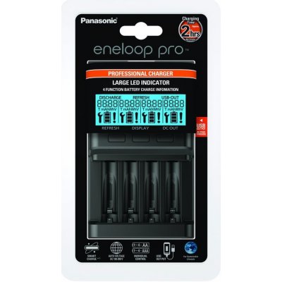 PANASONIC Eneloop nabíjačka s LCD displejom (BQ-CC65) – Zboží Živě