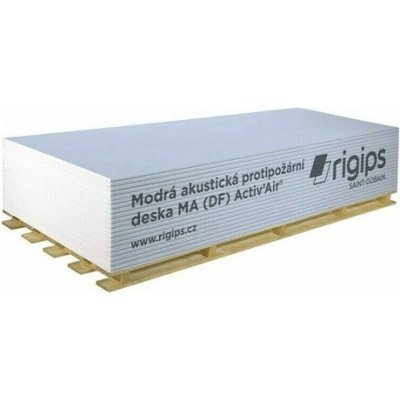 Sádrokarton MA DF modrá akustic 12,5x1250x2000 mm Activ Air Rigips – Hledejceny.cz