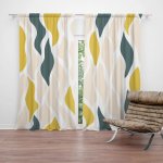 Sablio Závěs Harmonie tvarů: 2ks 140x250cm – Zboží Mobilmania