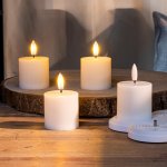 Haushalt International Nabíjecí LED svíčky, 5 cm, 4 ks 492325 – Hledejceny.cz