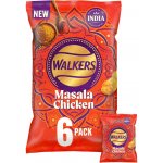 Walkers bramborové chipsy s příchutí kuřete Tikka Masala 6 x 25 g – Zbozi.Blesk.cz
