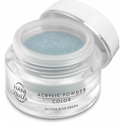 NANI akrylový pudr Glitter Blue Green 3,5 g – Zboží Dáma