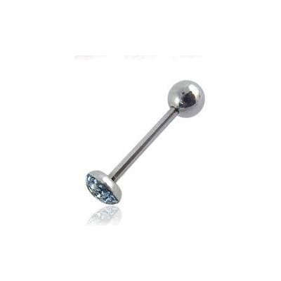 Šperky4U piercing do jazyka s krystaly PJ01013-LB