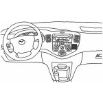 Konzole pro držák mobilního telefonu do Mazda MPV