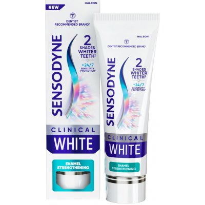 Sensodyne s fluoridem Clinical White Enamel Strengthening 75 ml – Hledejceny.cz