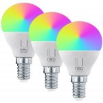Immax NEO LITE SMART sada 3x žárovka LED E14 6W RGB+CCT barevná a bílá, stmívatelná, Wi-Fi, P45, TUYA 07745C – Hledejceny.cz