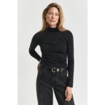 GANT LIGHT COTTON LS TURTLENECK BLACK – Sleviste.cz