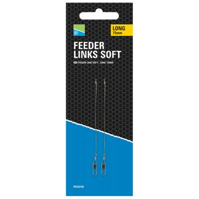 Preston Innovations Závěska Feeder Links Soft 3 ks Long 75 mm – Zboží Dáma
