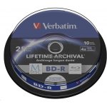 Verbatim BD-R 25GB 4x, M-Disc, printable, cakebox, 10ks (43825) – Zboží Živě