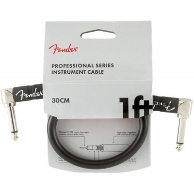 Fender Professional Series Instrument Cables A/A 15 cm Black Bowl