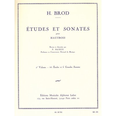 Alphonse Leduc Noty pro hoboj Etudes et Sonates Vol.2 – Zboží Mobilmania