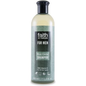Faith in Nature For men přírodní šampon Bio Modrý cedr 400 ml