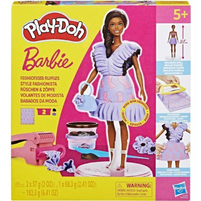 PLAY-DOH Barbie 29 cm FASHIONISTA Volánky Modelovací Hmota G1359 – Hledejceny.cz