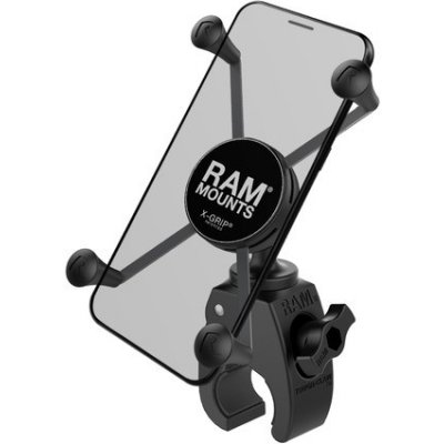 Kompletní sestava držáku pro velké mobilní telefony X-Grip se "Snap-Link Tough-Claw" upínaním na řidítka, RAM Mounts