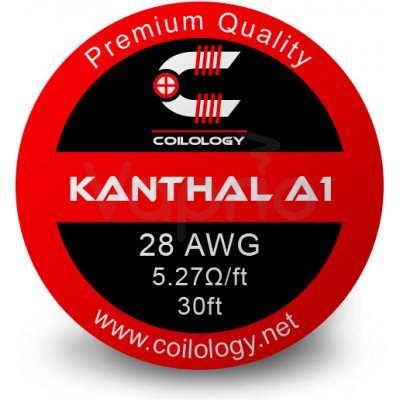 Coilology Odporový drát Kanthal KA1 0,3mm/28GA 10m – Zbozi.Blesk.cz