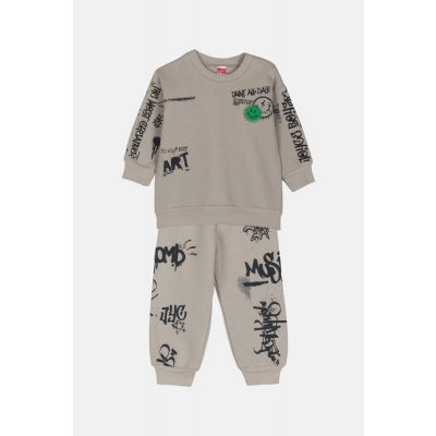 Joyce Chlapecká tepláková souprava "GRAFFITI LIGHT"/Modrá, béžová Béžová – Zboží Dáma