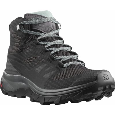 Salomon Outline Mid GTX L40484400 black/mgnt/green – Zboží Mobilmania