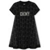 Dkny dívčí šaty mini D60056.102 černá