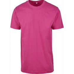 Build Your Brand pánské tričko s kulatým výstřihem BY004 Hibiskus Pink