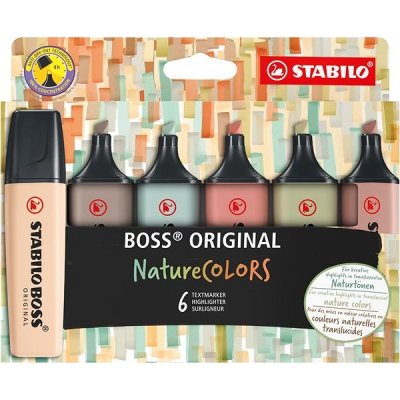 Stabilo 70/6-2-2 Boss original NatureCOLORS 6 barev 2-5 mm