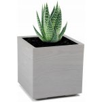 Lamela Květináč Karo Eco Wood Deska 400 x 400mm šedý – Hledejceny.cz