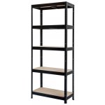 Kovona Regál Futur 1800 x 900 x 600 mm 5 polic černý – HobbyKompas.cz