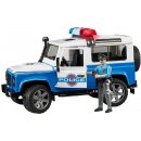 Autíčka Bruder 2595 Land Rover Defender Policie s policistou